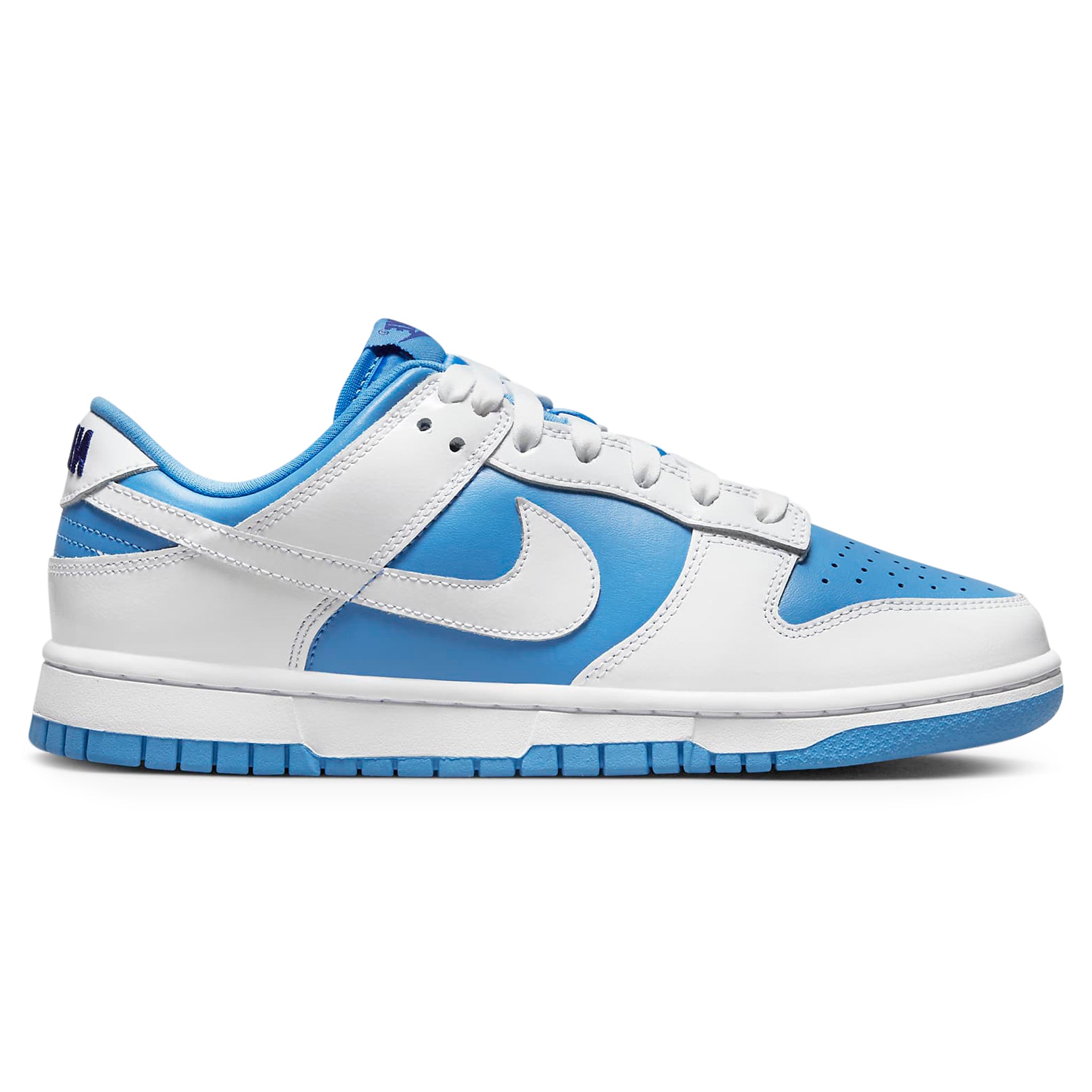 Side view of Nike Dunk Low Reverse UNC (W) DJ9955-101